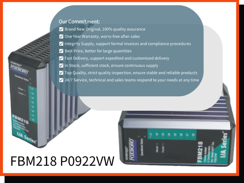 The practical performance of FBM218 P0922VW in industrial sites