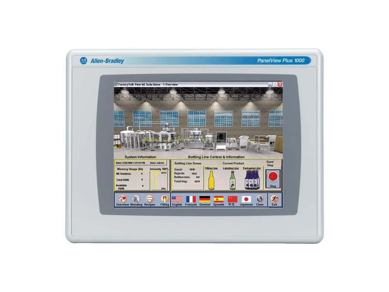 Allen-Bradley 2711P-T10C4D1 PanelView Plus 1000 HMI