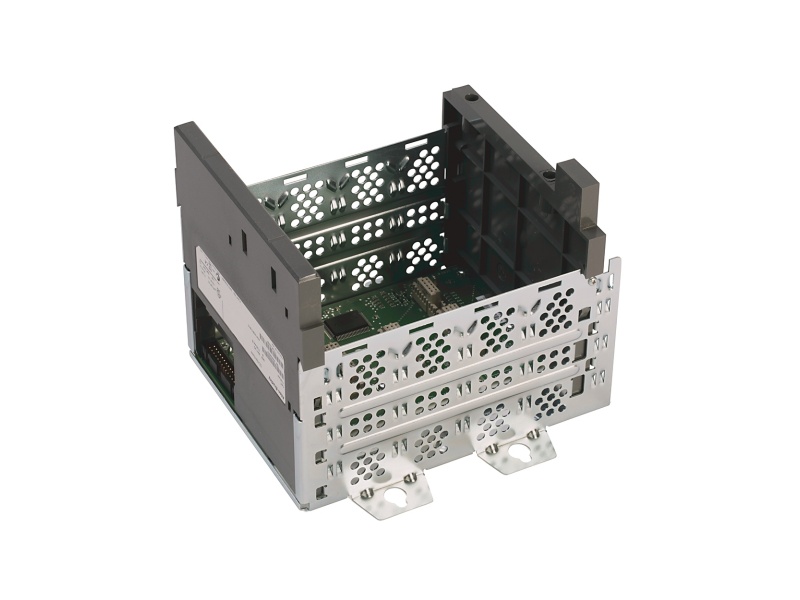 Allen-Bradley 1746-A4 SLC 500 chassis angled front view