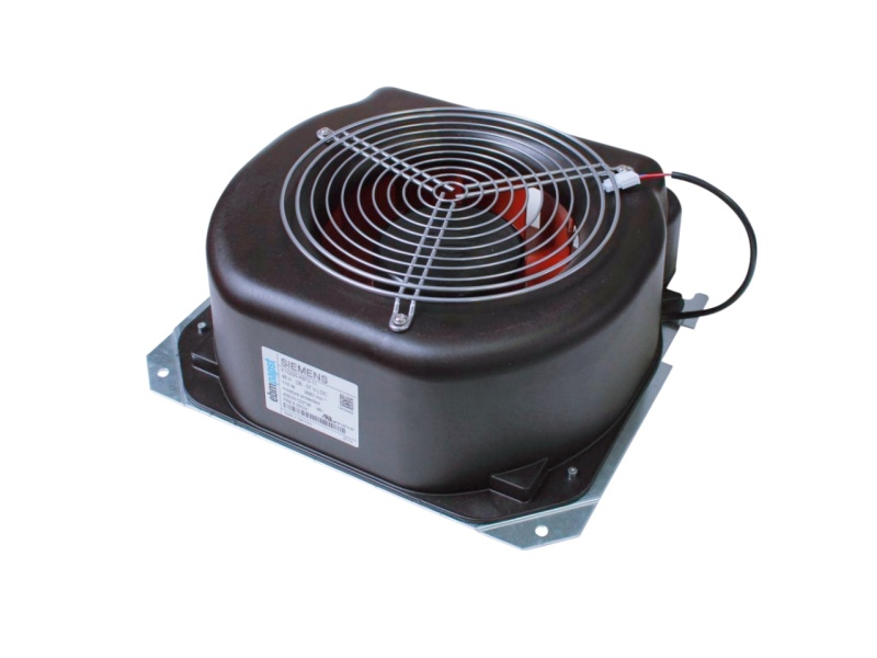 Siemens 6SL3162-0AM00-0AA0 SINAMICS replacement fan front angled view