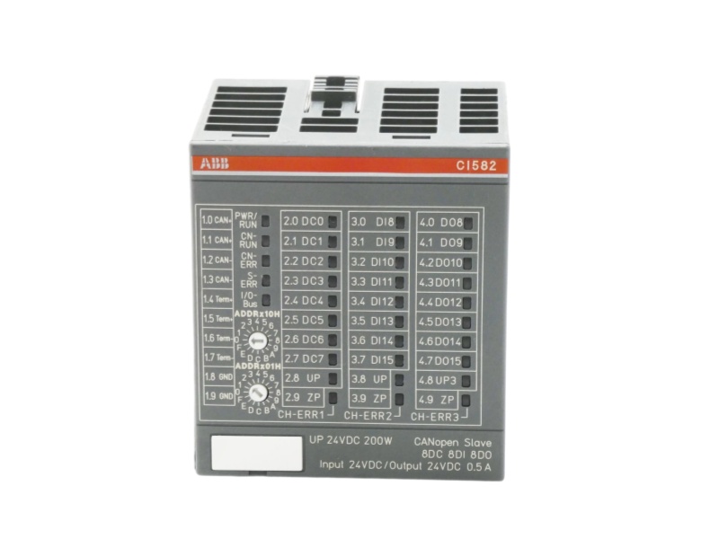 ABB CI582-CN S500 CANopen Slave Interface with Integrated Digital I/O