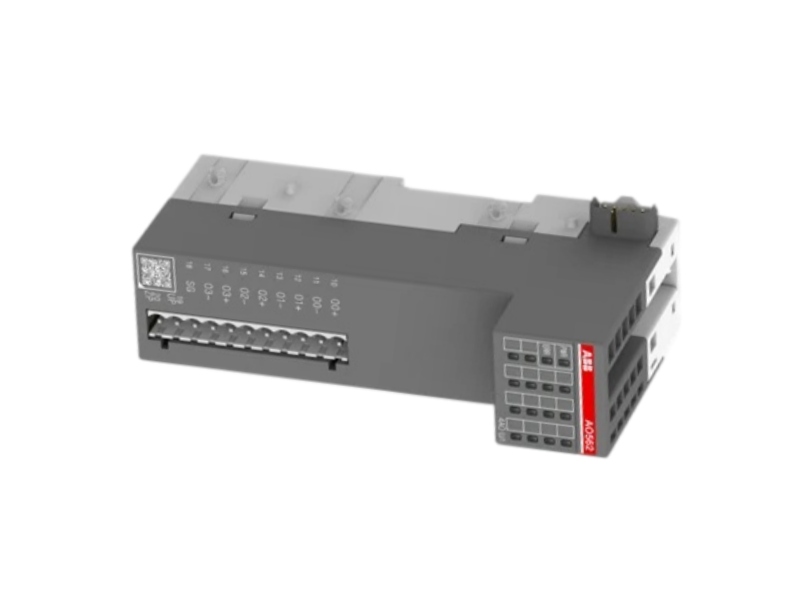 ABB AO562 analog output module front view