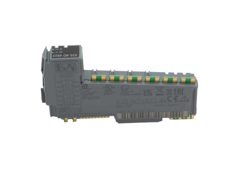 B&R X20AO4622 four-channel analog output module front view