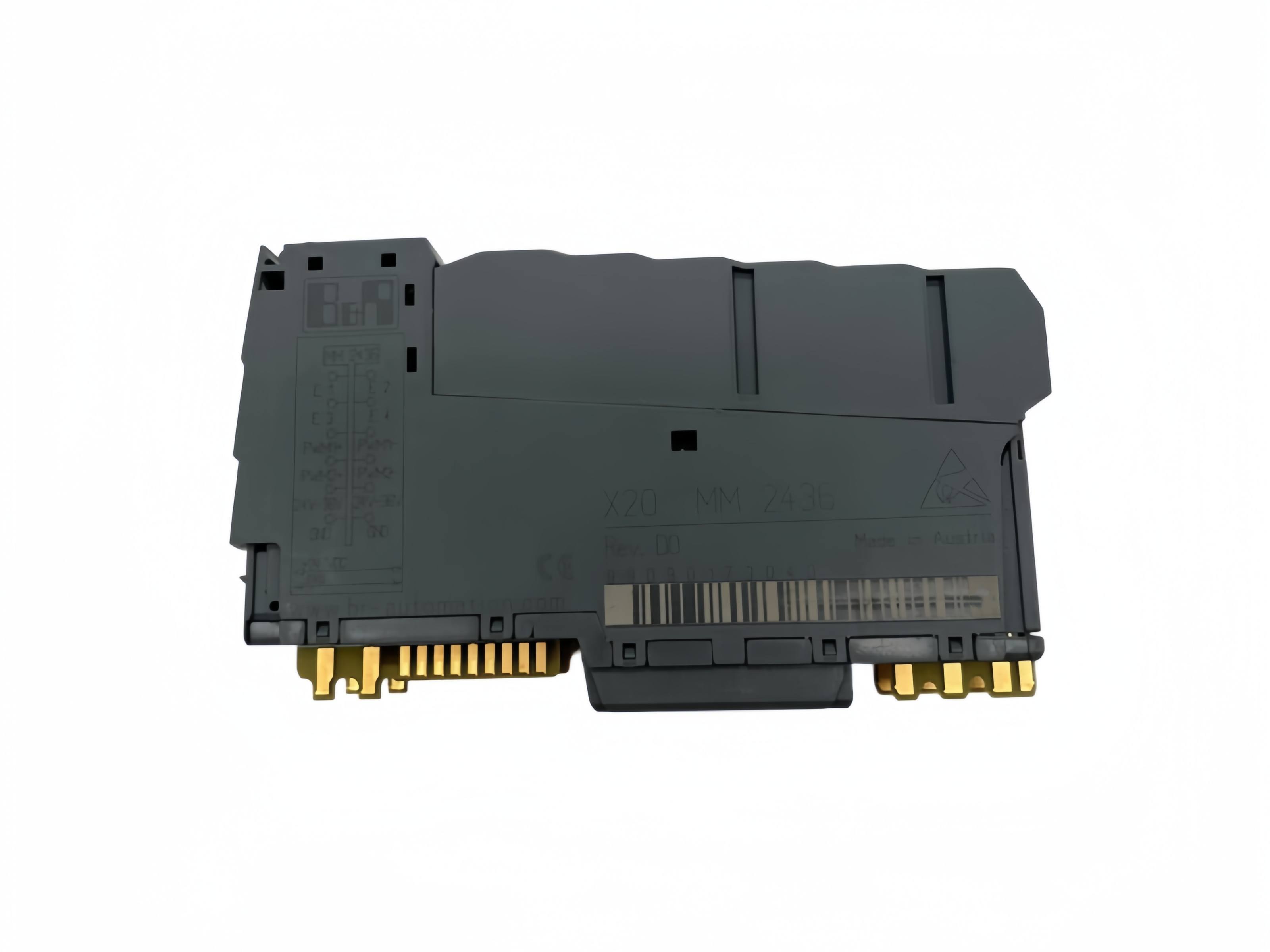 B&R X20MM2436 X20 2-Channel PWM Motor Bridge Module front view