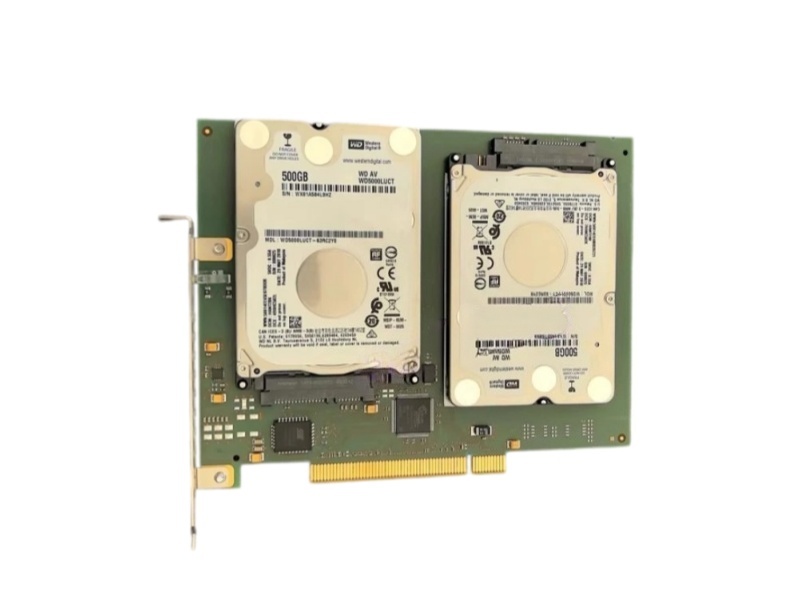 B&R 5ACPCI.RAIC-06 SATA RAID Controller with Dual 500 GB Drives front view