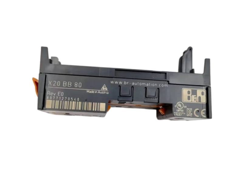 B&R X20BB80 X20 Bus Controller Base Module front view